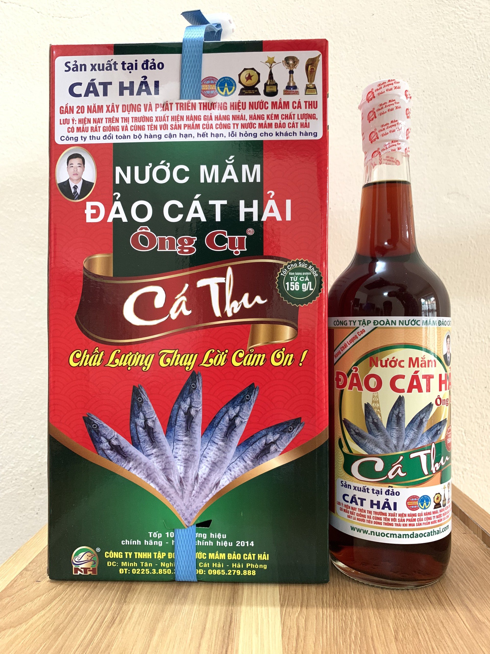 Nước mắm cá thu đỏ dung tích 650ml