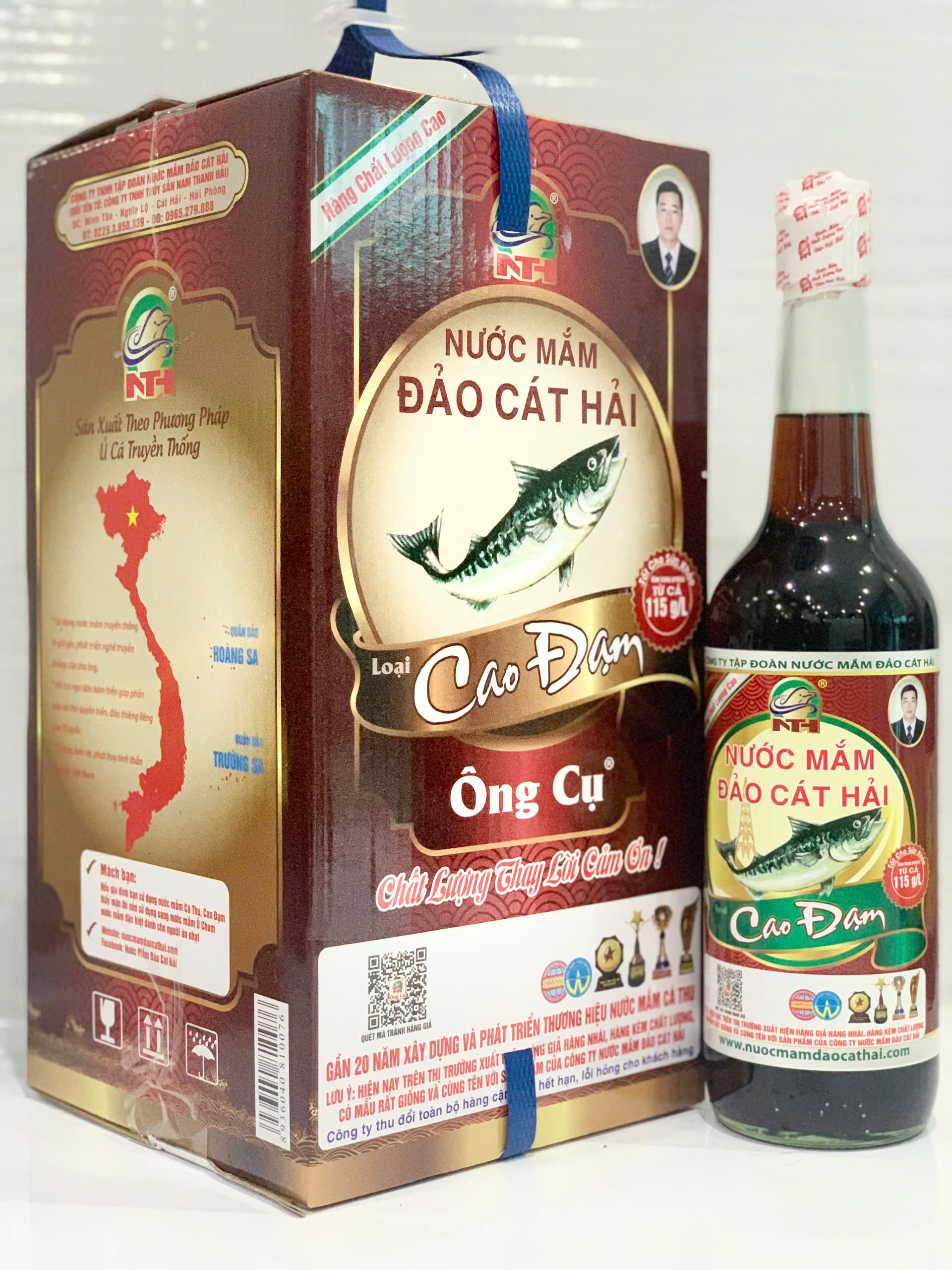 NƯỚC MẮM CAO ĐẠM ÔNG CỤ - DUNG TÍCH 650ML