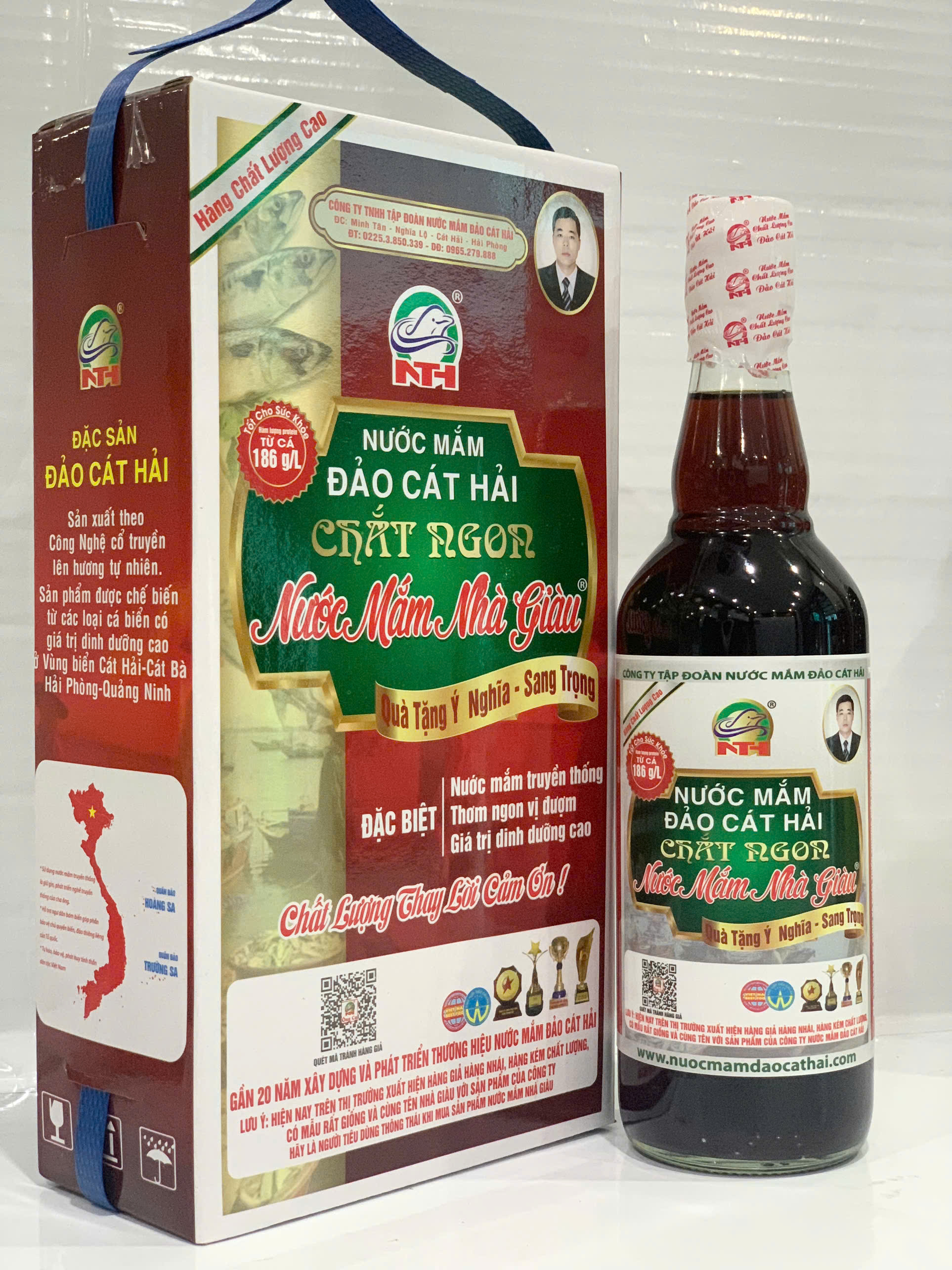 NƯỚC MẮM CHẮT NGON NHÀ GIÀU - HỘP 2 CHAI