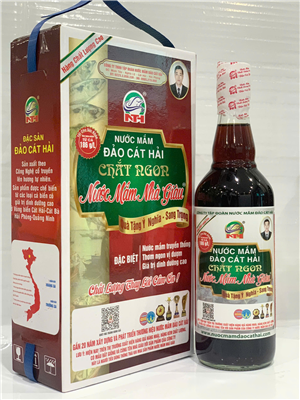 NƯỚC MẮM CHẮT NGON NHÀ GIÀU - HỘP 2 CHAI