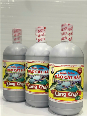 NƯỚC MẮM LÀNG CHÀI Ủ CÁ - DUNG TÍCH 1L ( CAN)